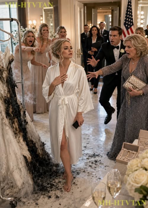 She laughed as my ivory wedding gown burned and told everyone I would never marry her son—then my phone call wiped the smile from her face…