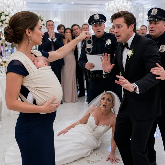 Six weeks after my husband left me and our newborn to freeze in a blizzard, I walked into his luxury wedding with our baby on my chest—and the envelope that made every guest gasp.