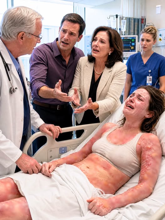 My mother-in-law threw b0:iling oil over me because dinner was late, and the pain overwhelmed me before I c0l:lapsed. At the hospital, my husband calmly told the doctor, “She’s always been careless. She spilled hot soup on herself.” I lay still behind the curtain, listening to every word. Then the doctor leaned in and quietly said, “That’s odd... because these burns aren’t consistent with an accident, and the police are already downstairs.”