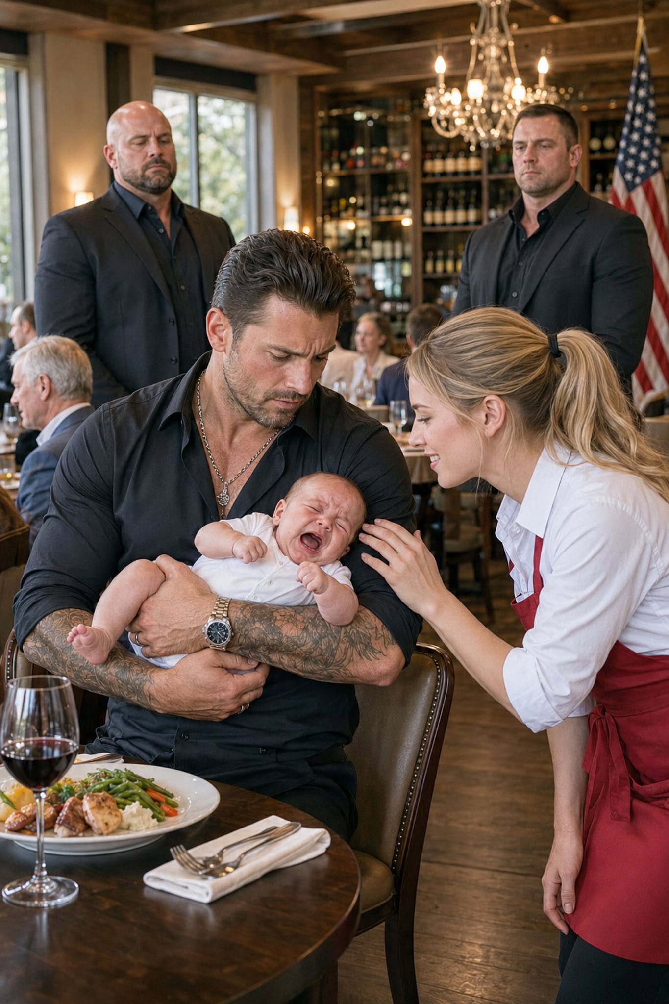 A mafia boss’s five-year-old son wouldn’t stop screaming—until a fearless waitress exposed what his nanny was doing beneath the table...