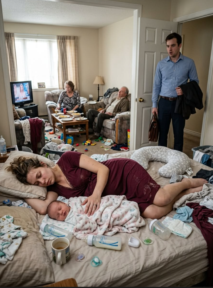 My mother promised to care for my wife after childbirth, but the moment a doctor saw the marks on her wrists, he looked at me and said, “Call the police.”