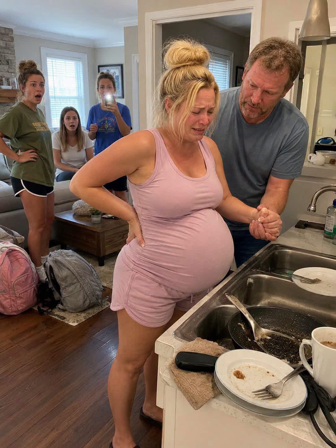 I came home after a 12-hour shift and found my eight-months-pregnant wife shaking over a sink full of my family’s dirty dishes—then she whispered what they had been doing to her for two months.