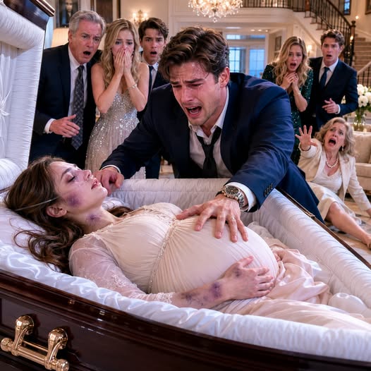 Everyone said my nine-month-pregnant wife was dead—until I touched her neck and felt a pulse my family desperately wanted hidden.