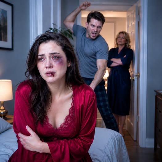 At 3 am, my husband dragged me from bed and bat me until my lip bld, yelling: "Get up, useless woman!" His mom laughed. I reached the police station and fainted. My payback cost them both dearly.
