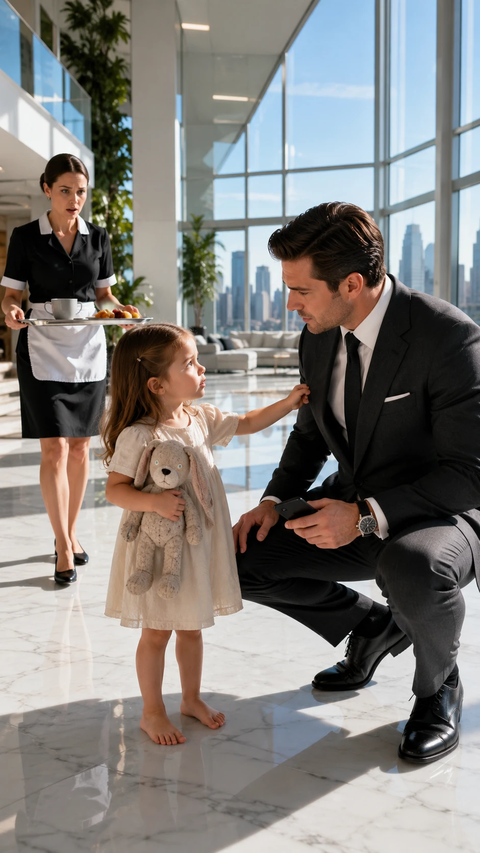 A three-year-old whispered, “I’m dirty”—and by sunset, the billionaire discovered his fiancée had been hiding a horrifying crime for three years.