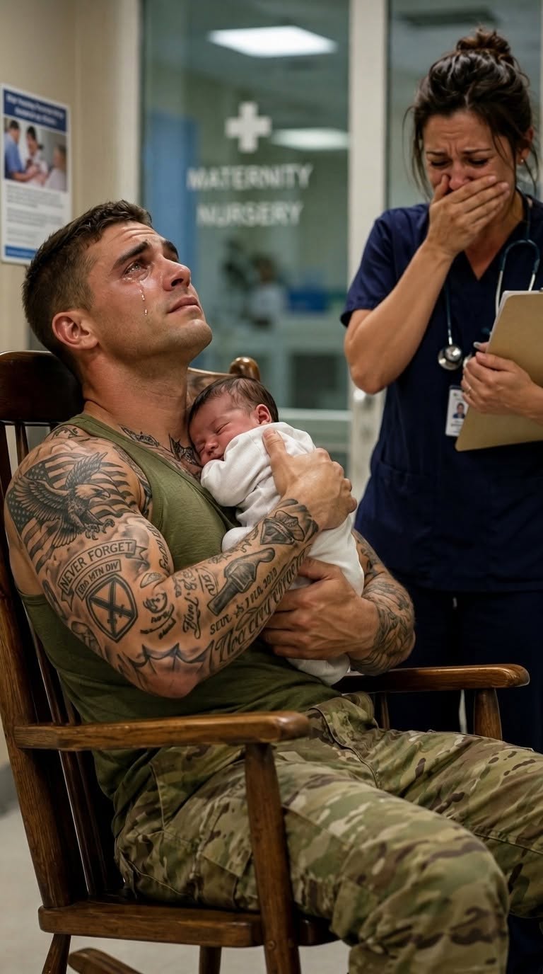 Everyone in the NICU feared the giant veteran until the abandoned 2-pound baby grabbed his finger—and his dog tag revealed who her family really was.