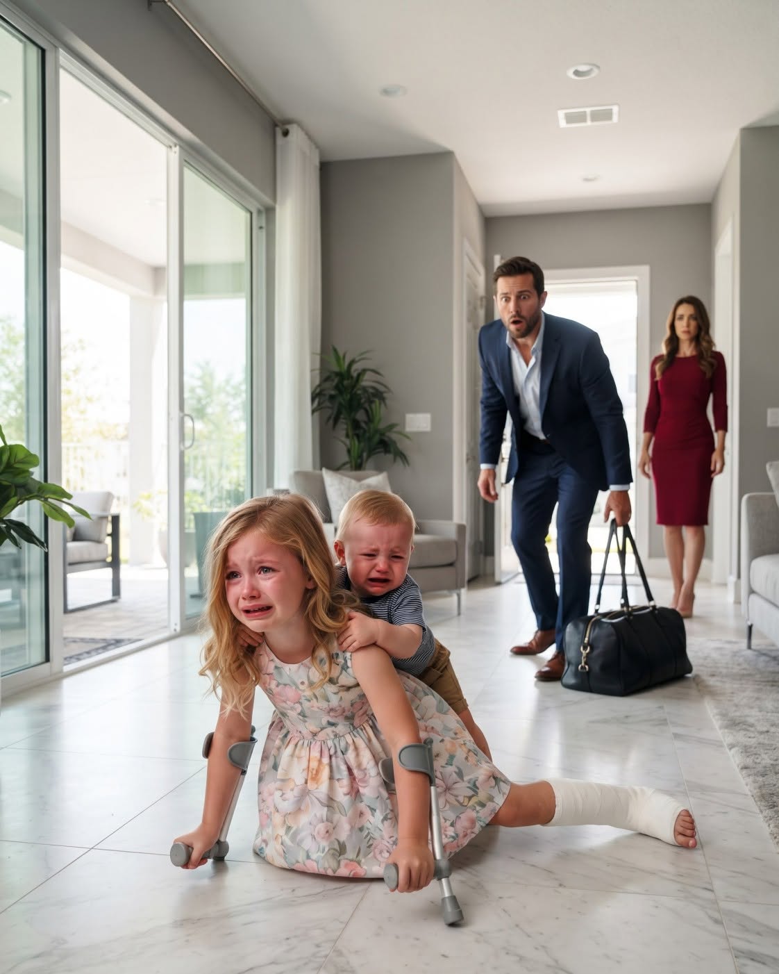 After Two Weeks Away, I Expected My Kids to Run Into My Arms—Instead, I Found Them Weak on the Floor and a Locked Door My Wife Had Warned Me Never to Open.