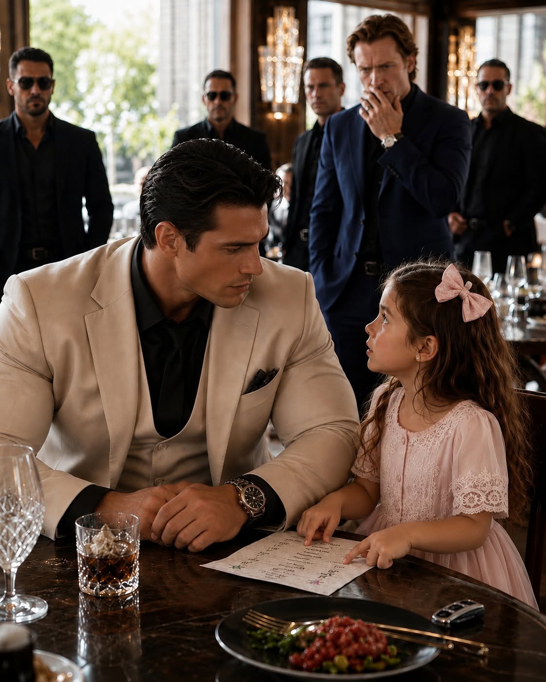 The businessman laughed after refusing to pay his waitress for 77 days—until her 4-year-old daughter quietly handed Vincent Kane a crumpled piece of paper and explained what the purple stars meant.