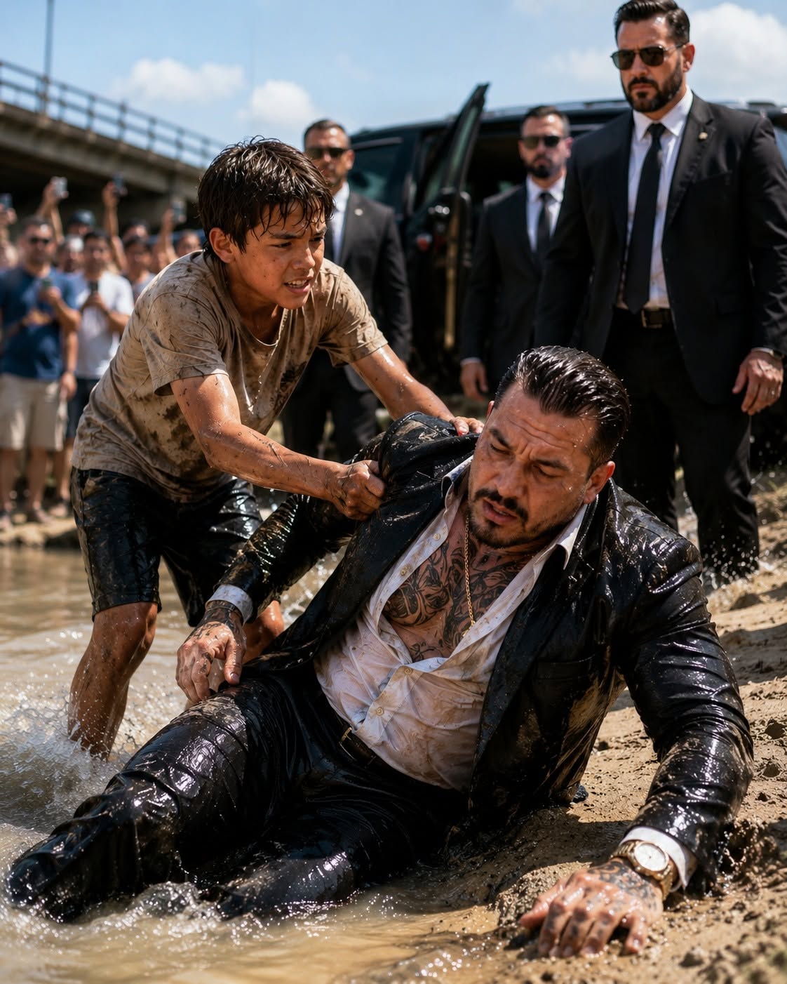 Everyone stood filming while a man drowned, so I jumped in to save him—minutes later, I discovered I had rescued the one man the entire city was terrified to cross.