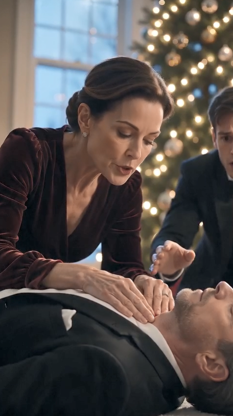 They Mocked Her as “Just a Housewife” While Her Husband Lay Dying Beneath the Christmas Tree—Then the City’s Top Cardiologist Recognized Her Hands