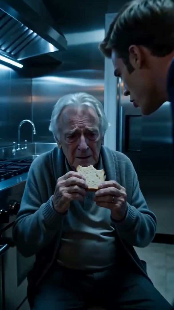 My Dad In The Navy Tuxedo Kitchen Holding White Bread Was The Final Straw...