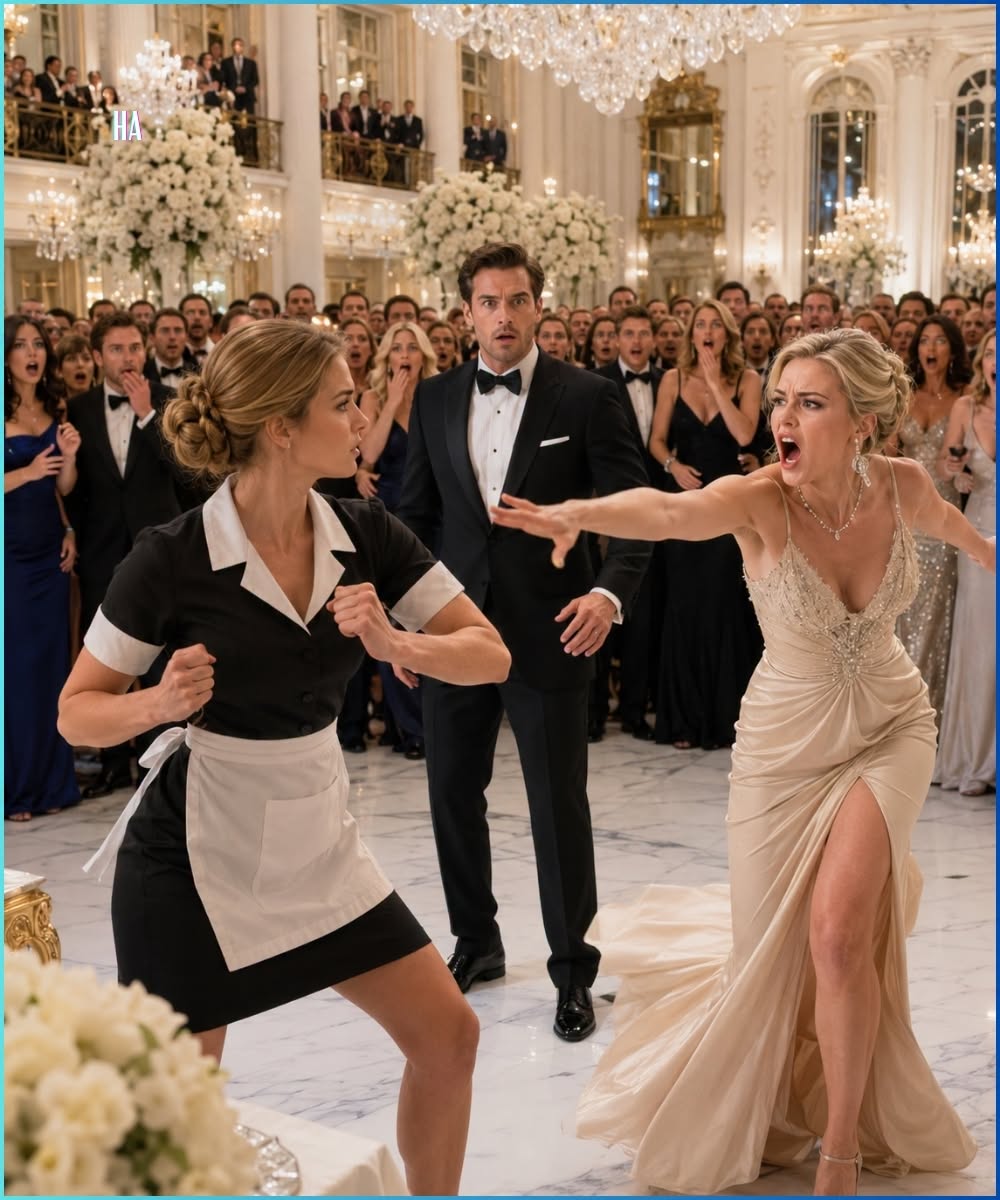 The Millionaire’s Fiancée Kicked the Wrong Maid in Front of Three Hundred Guests and Learned She Had Been Trained to Stop Men Twice Her Size  The first thing Vanessa Sterling did after kicking the maid was smile for the cameras.