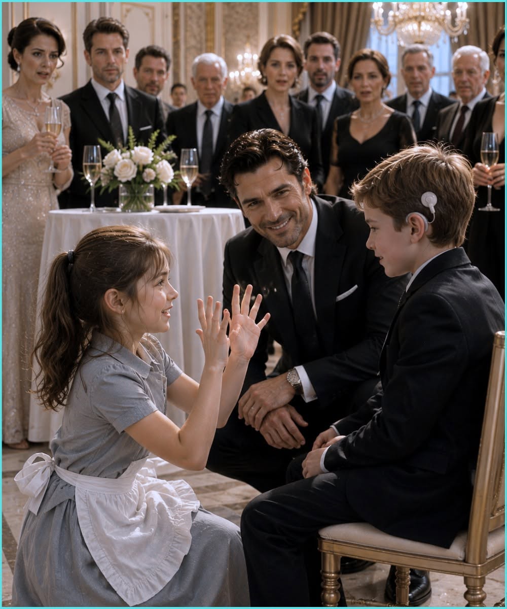 The CEO Forgot His Deaf Son in a Room Full of Millionaires—Until a Maid’s Daughter Made Him Smile Again PART 1