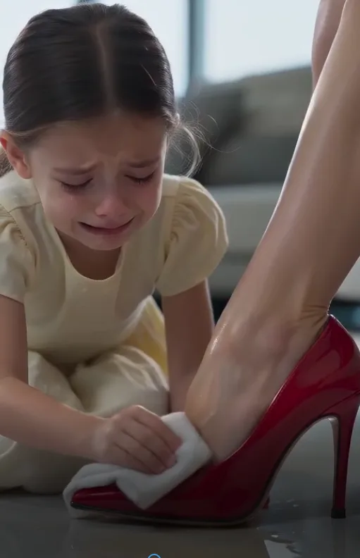 “She Forced His Daughter to Kneel and Polish Her Heels — Then the Girl Whispered, ‘Daddy…’”