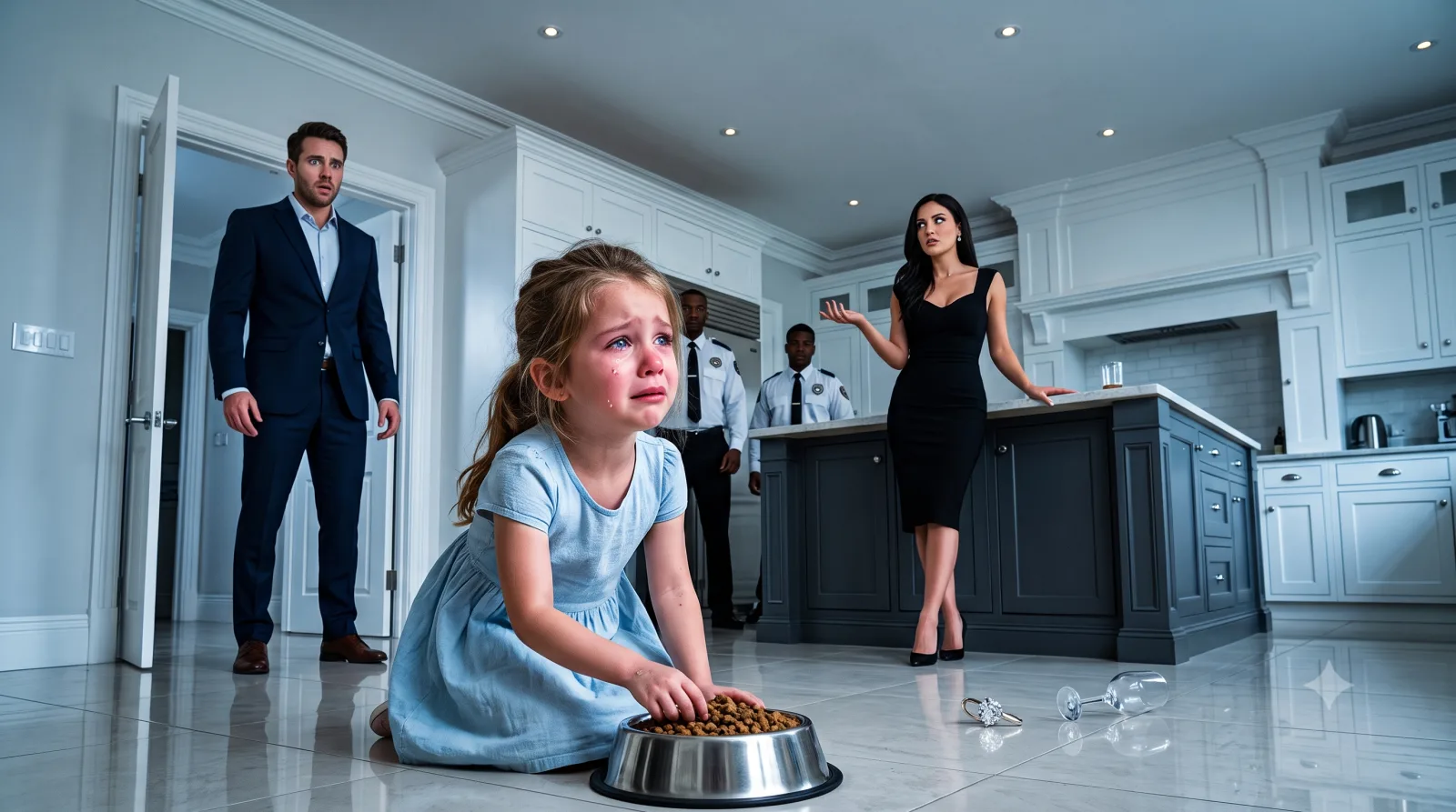 He Came Home Expecting His Six-Year-Old Daughter’s Hug—Instead, He Found Her Crying On The Kitchen Floor With A Dog Bowl In Front Of Her.