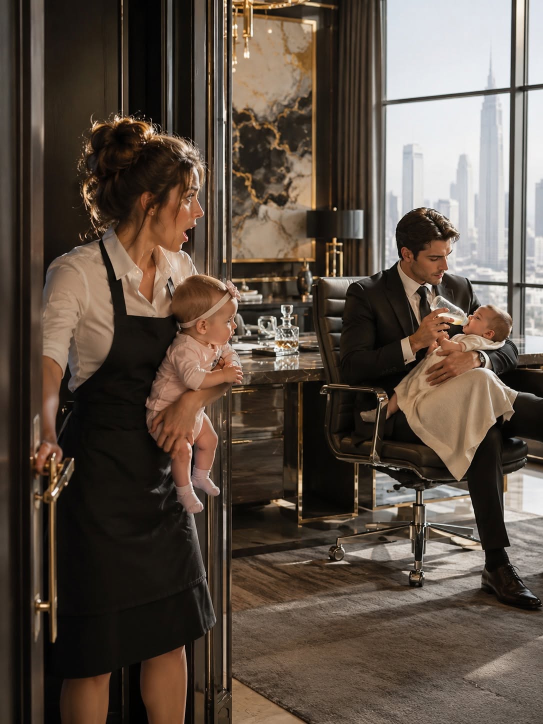 THE WAITRESS BROUGHT HER BABY TO WORK ON THE WORST NIGHT OF HER LIFE—BUT WHEN SHE FOUND HER IN THE MAFIA BOSS’S OFFICE