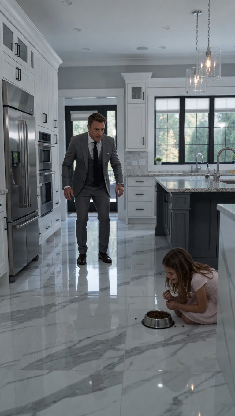A BILLIONAIRE FOUND HIS DAUGHTER EATING DOG FOOD… THEN DISCOVERED THE MONSTER INSIDE HIS OWN HOUSE 😳🐾💔