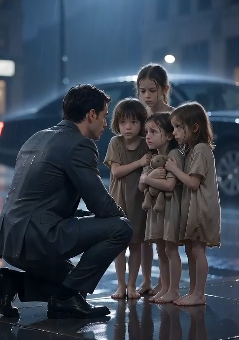 A Billionaire Rescues Four Crying Girls — Years Later, Their Decision Leaves Him in Tears...