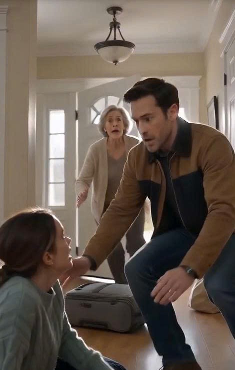 [My Mother-in-Law Shoved Me Down the Stairs—Then My Husband Rewound the Security Camera Thirty Seconds and Discovered Why She Needed Me Gone]