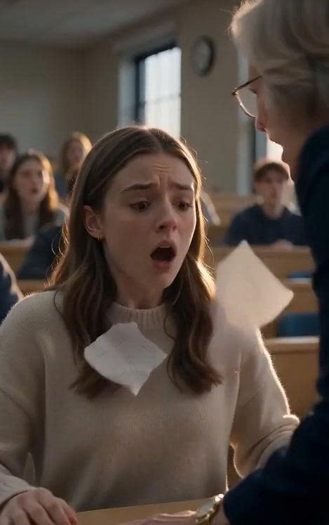 Professor Tore Up Olivia’s Exam and Called Her a Cheater—Then One Blinking Camera Exposed a Scholarship Plot That Reached Far Beyond the Classroom
