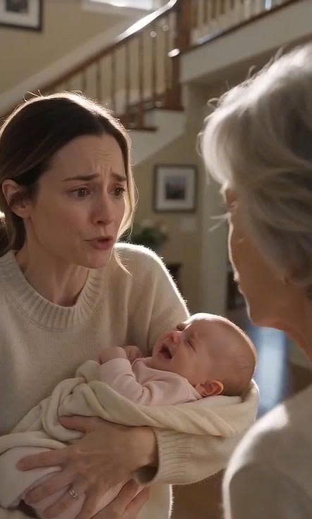 [My Mother-in-Law Slapped Me While I Held My Baby—Then My Husband Replayed One Extra Minute of Security Footage and Saw What She Really Wanted]