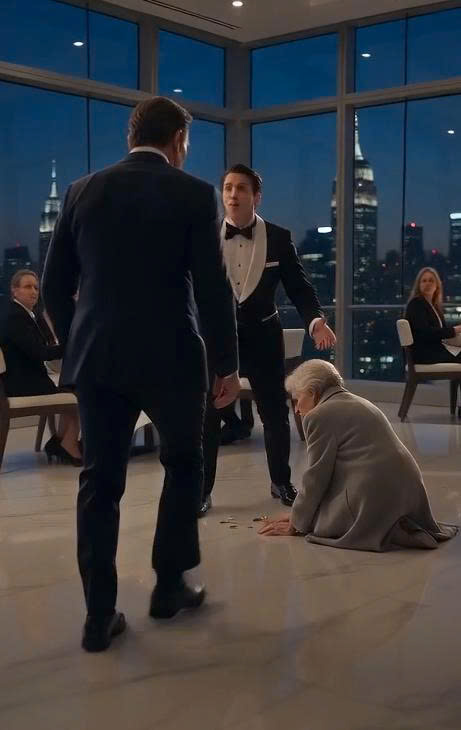 A Restaurant Manager Dumped a Poor Elderly Woman’s Bag Before Wealthy Diners—Then the Billionaire CEO Called Her “Aunt” and Saw What She Carried