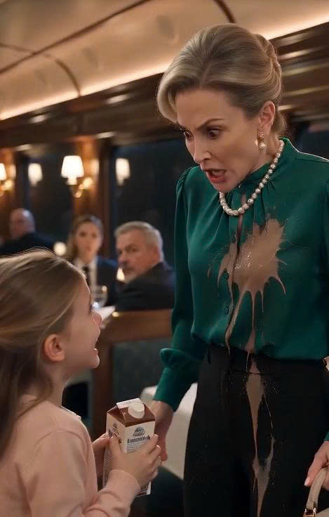 A Wealthy Grandmother Slapped Six-Year-Old Lucy on a First-Class Train—Then a Server Found Something in Her Purse That Could Destroy the Family Empire