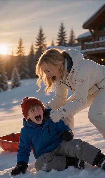 A Wealthy Grandmother Saw Her 8-Year-Old Grandson Slapped in the Snow—Then His Red Sled Exposed Why His Stepmother Needed Everyone to Believe He Was Troubled