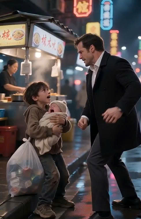 [Millionaire Daniel Cross Slapped a Starving Seven-Year-Old in a Night Market—Then a Gold Bracelet Fell from the Baby’s Blanket and Exposed an Eight-Year Family Lie]