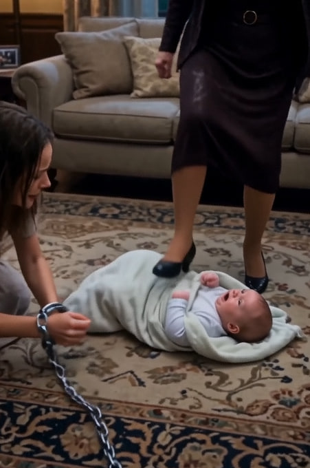 He Came Home to Find His Wife Chained Beside Their Crying Baby—Then a Hidden Hospital Band Exposed Who Had Tried to Steal Their Family’s Future]