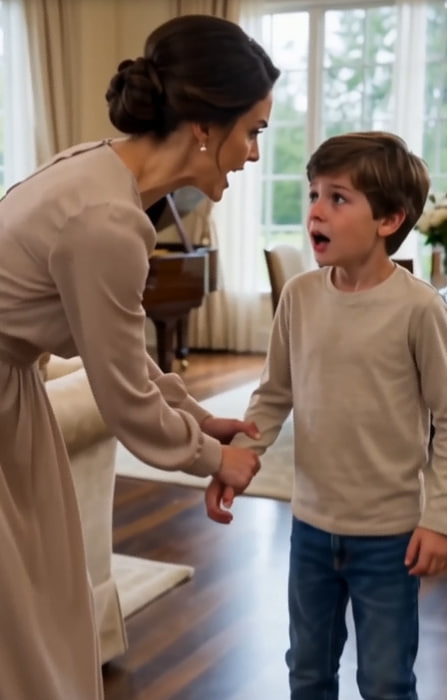 SHE SMASHED THE FAMILY PORTRAIT AND BLAMED A SEVEN-YEAR-OLD BOY—THEN HIS FATHER FOUND THE HIDDEN DOCUMENT SHE HAD BEEN DESPERATE TO DESTROY