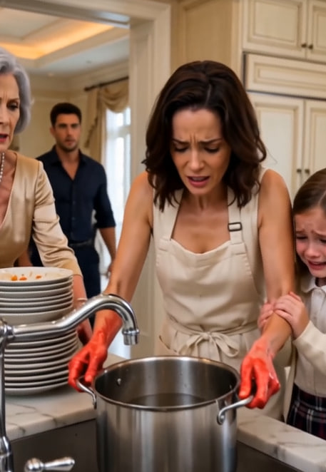 He Found His Wife’s Hands Burned Raw in His Family’s Mansion Kitchen—Then One Hidden Camera Revealed Who Had Been Watching Her Suffer for Months