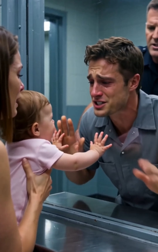 His One-Year-Old Daughter Reached Through Prison Glass for the Father She Had Never Touched—Then One Sixty-Second Hug Began Unraveling the Case That Put Him There