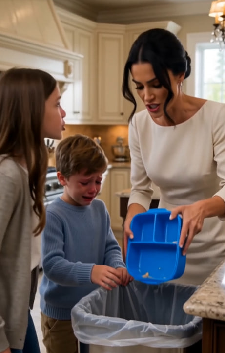 She Threw Away a Hungry Boy’s Lunch—Then His Grandmother Handed His Father an Envelope That Revealed What His Wife Had Been Hiding for Months