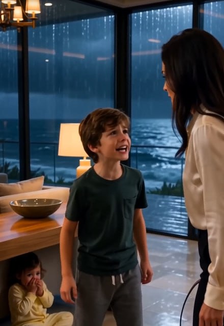 A Billionaire Father Came Home Early and Found His Son Shielding His Baby Sister—Then One Sentence Exposed a Secret Hidden Inside His Own Study