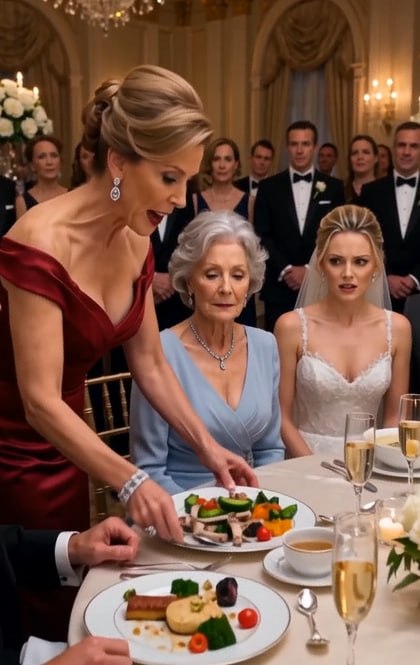 At My Wedding, My Mother-in-Law Fed My Mom Leftovers—Then My Husband Slapped Me, and One Sealed Envelope Made His Powerful Family Panic