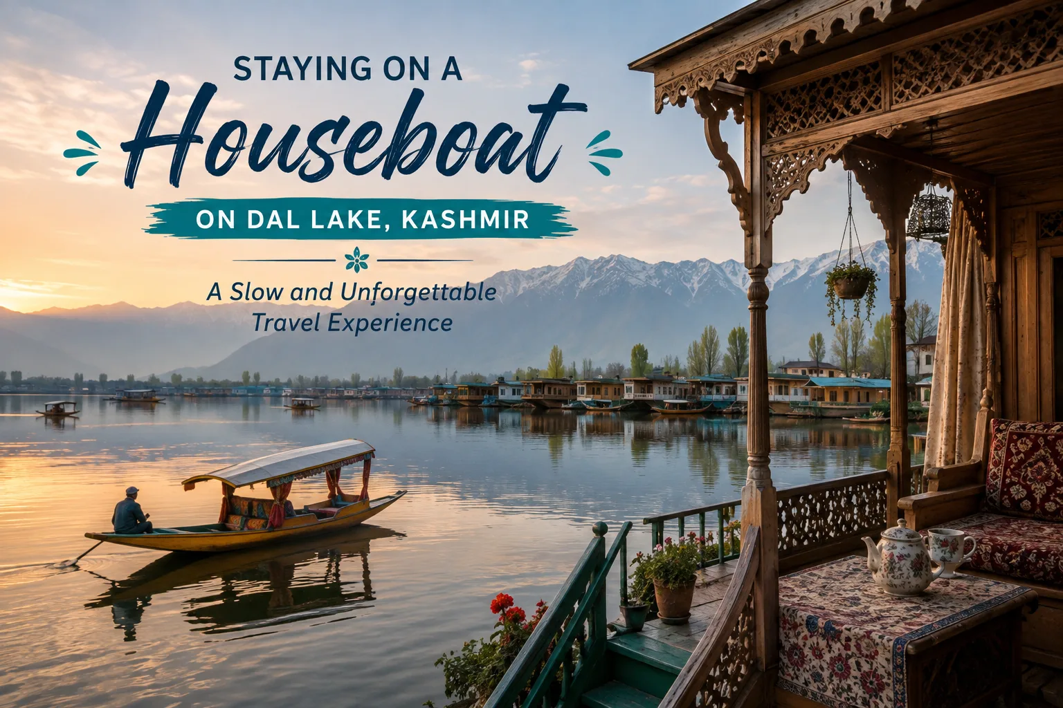 Staying on a Houseboat on Dal Lake, Kashmir: A Slow and Unforgettable Travel Experience