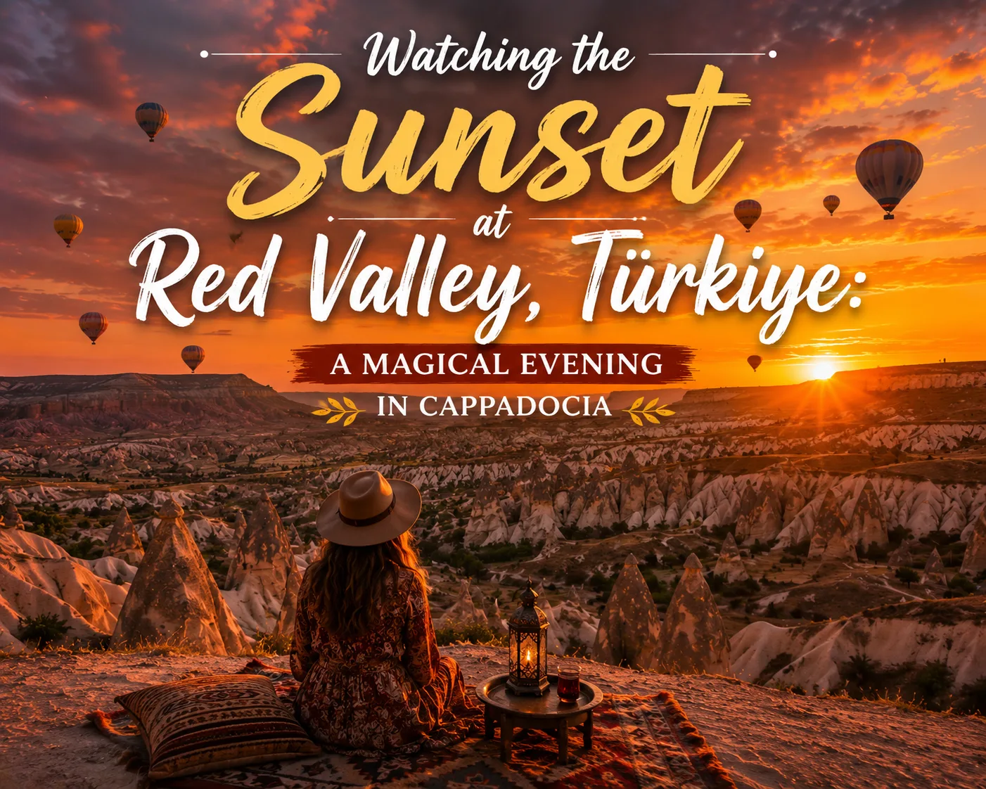 Watching the Sunset at Red Valley, Türkiye: A Magical Evening in Cappadocia