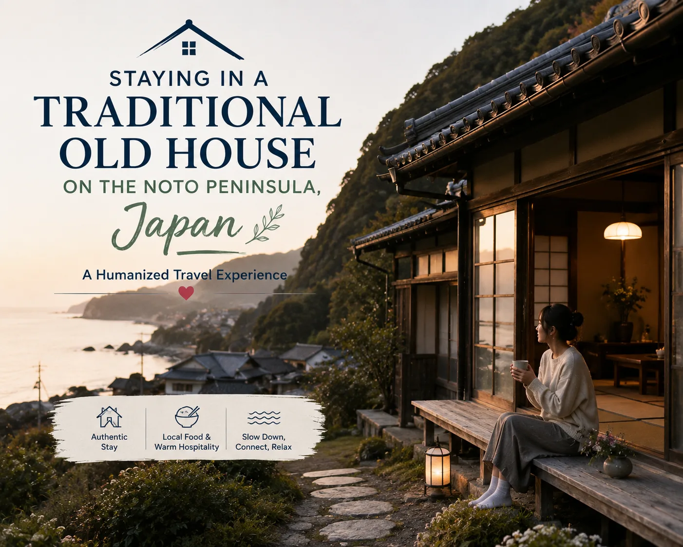 Staying in a Traditional Old House on the Noto Peninsula, Japan: A Humanized Travel Experience