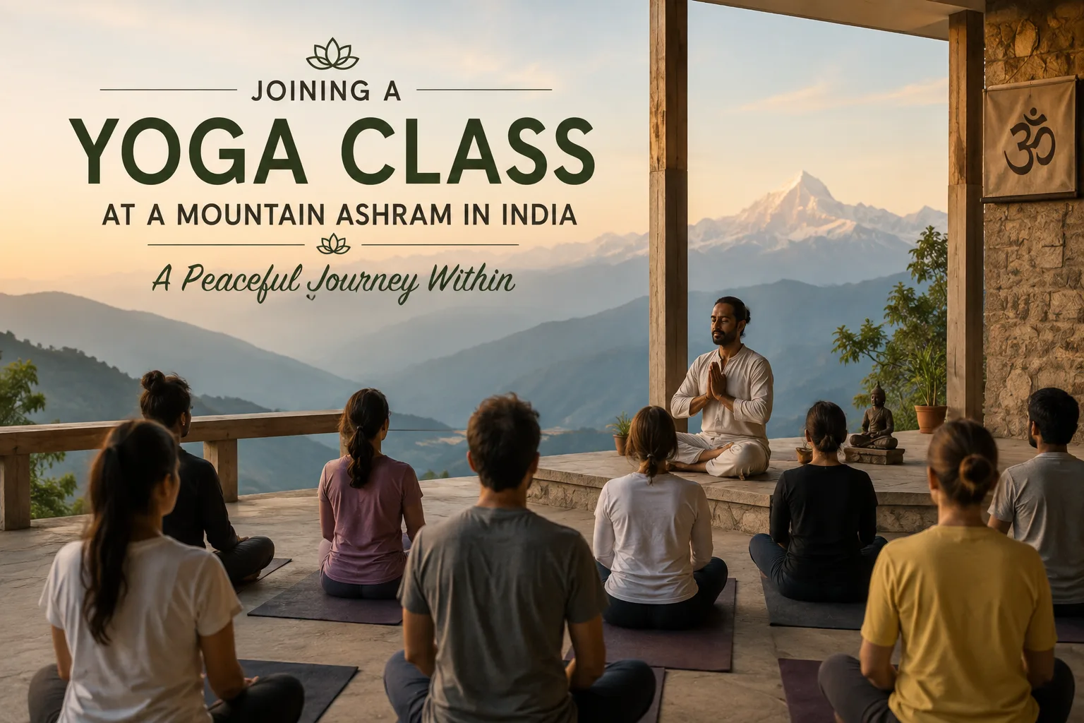 Joining a Yoga Class at a Mountain Ashram in India: A Peaceful Journey Within