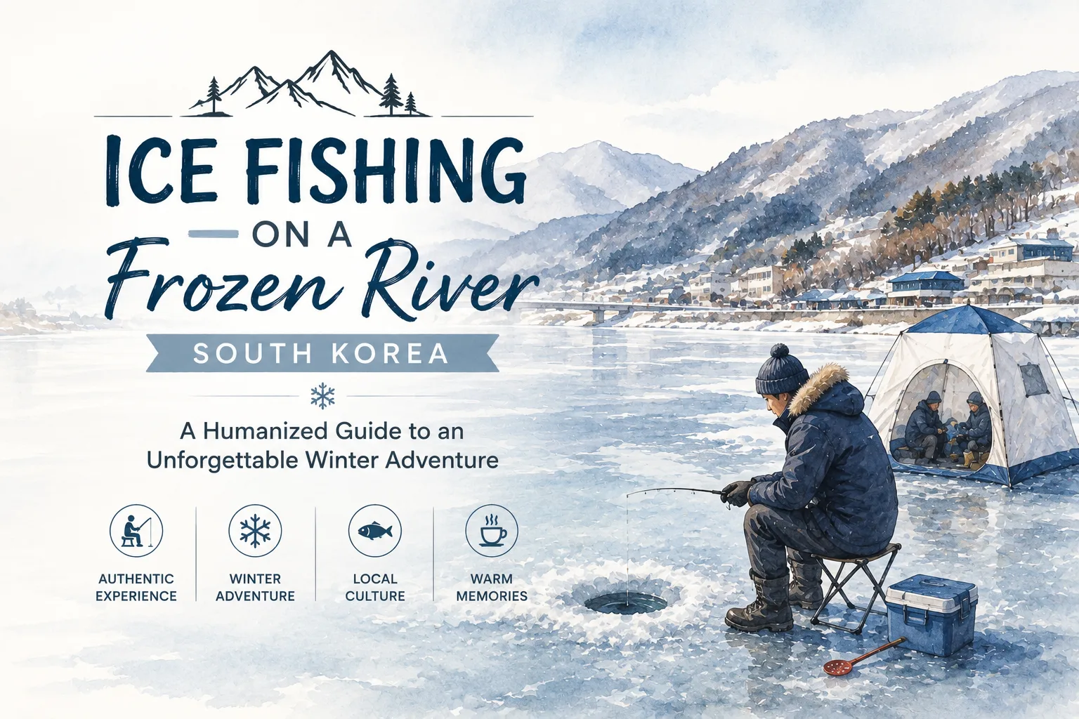 Ice Fishing on a Frozen River in South Korea: A Humanized Guide to an Unforgettable Winter Adventure