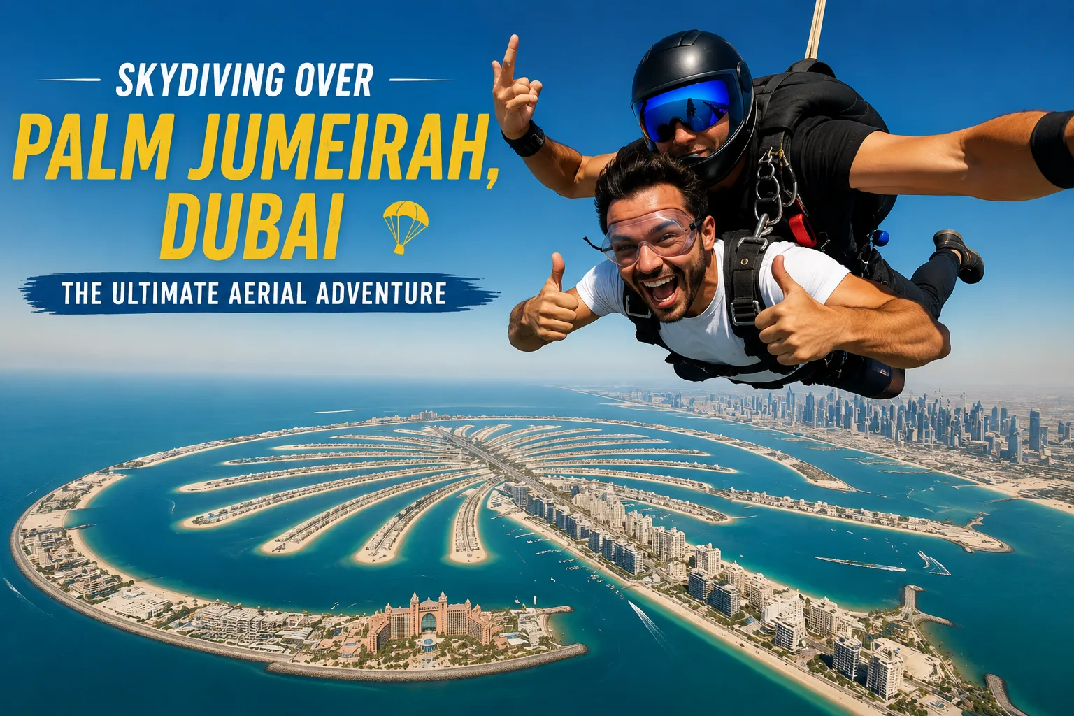 Skydiving Over Palm Jumeirah, Dubai: The Ultimate Aerial Adventure