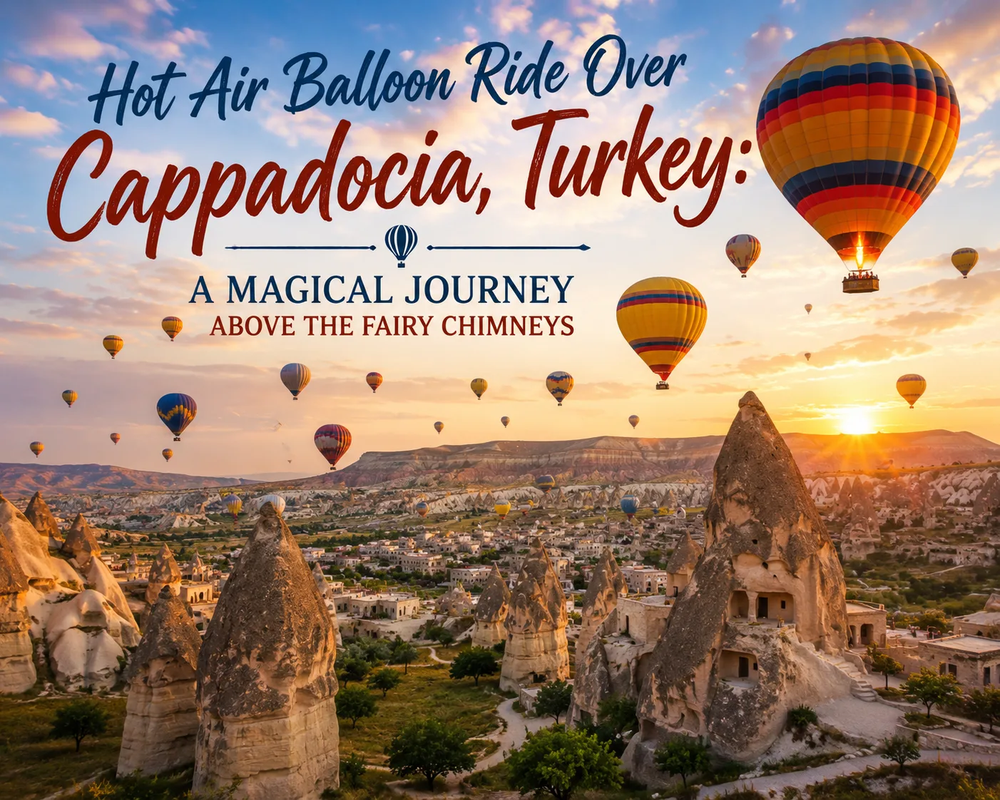 Hot Air Balloon Ride Over Cappadocia, Turkey: A Magical Journey Above the Fairy Chimneys