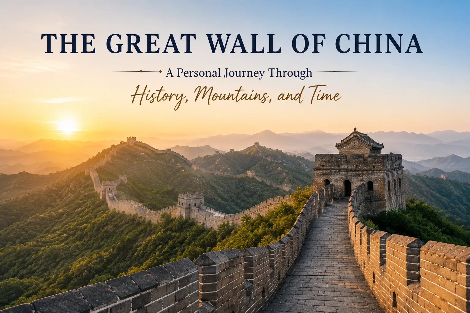 The Great Wall of China: A Personal Journey Through History, Mountains, and Time - Poparao