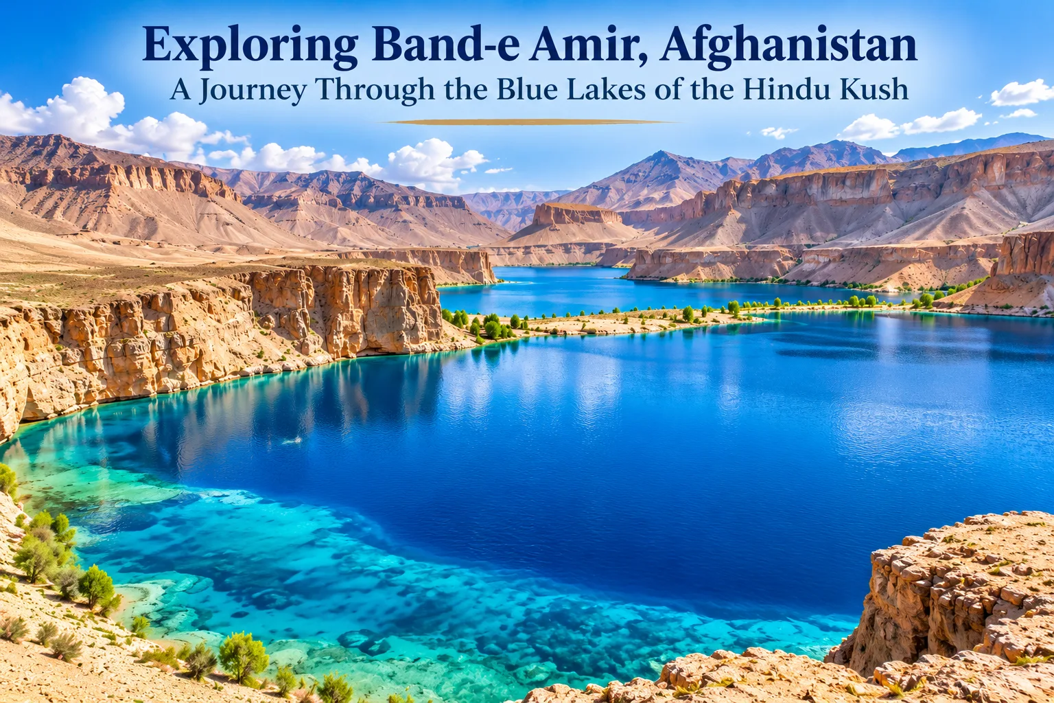 Exploring Band-e Amir, Afghanistan: A Journey Through the Blue Lakes of the Hindu Kush