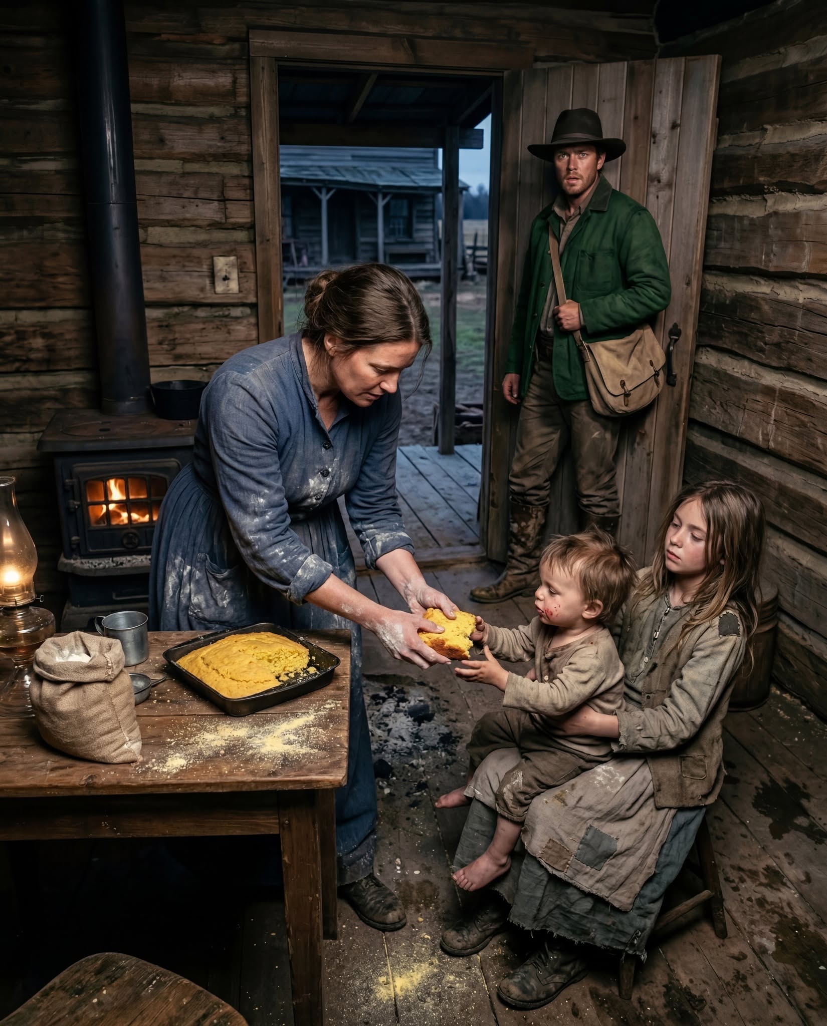 She only knocked to ask for work, but one look at the rancher's starving children made her choose a path that would leave the entire town begging for forgiveness.