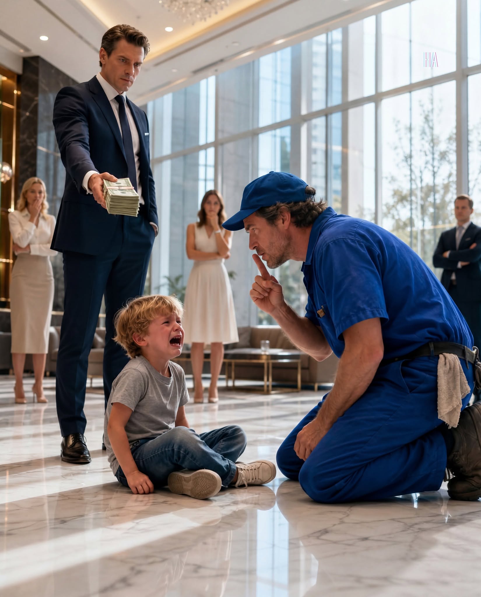 The billionaire offered $750,000 to anyone who could stop her autistic son from screaming—but the only person who reached him was the janitor everyone ignored.