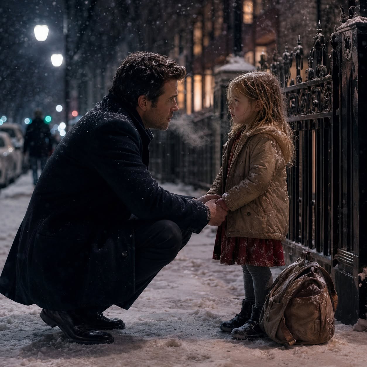 I thought I was helping a lost little girl find her mother—but one sentence in the hospital made me realize our lives had been connected long before we met in the snow.