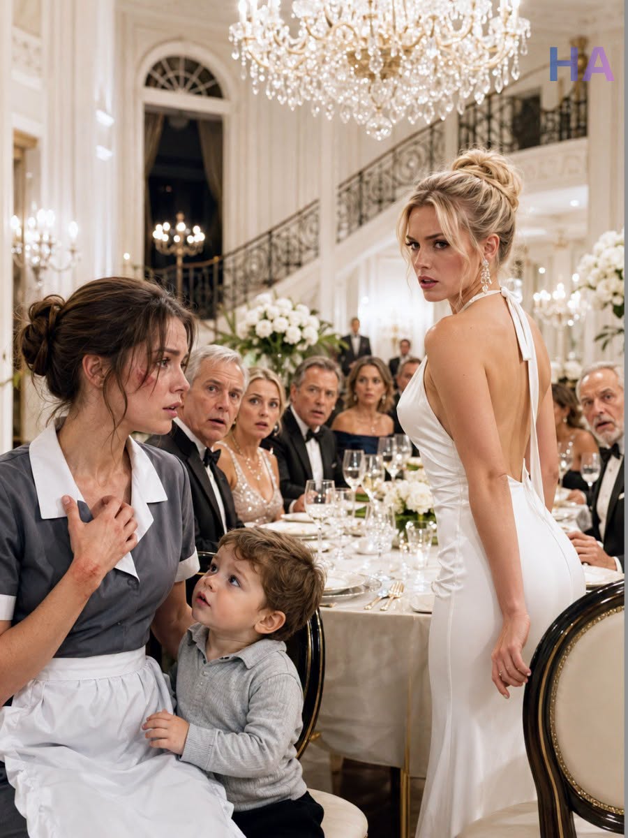 The maid spent months hiding her bruises—until her three-year-old daughter innocently exposed the truth in front of the billionaire and his fiancée…