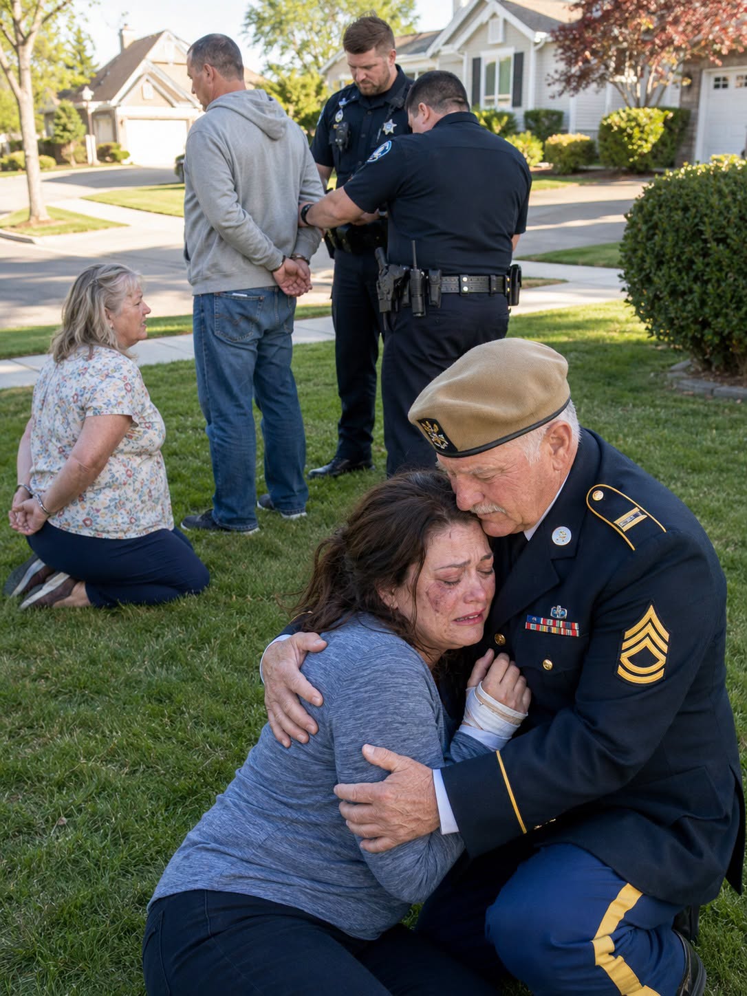 My daughter whispered, “Dad, help,” before the call went dead—twenty minutes later, her in-laws learned the quiet old man at their door had a past they never saw coming.